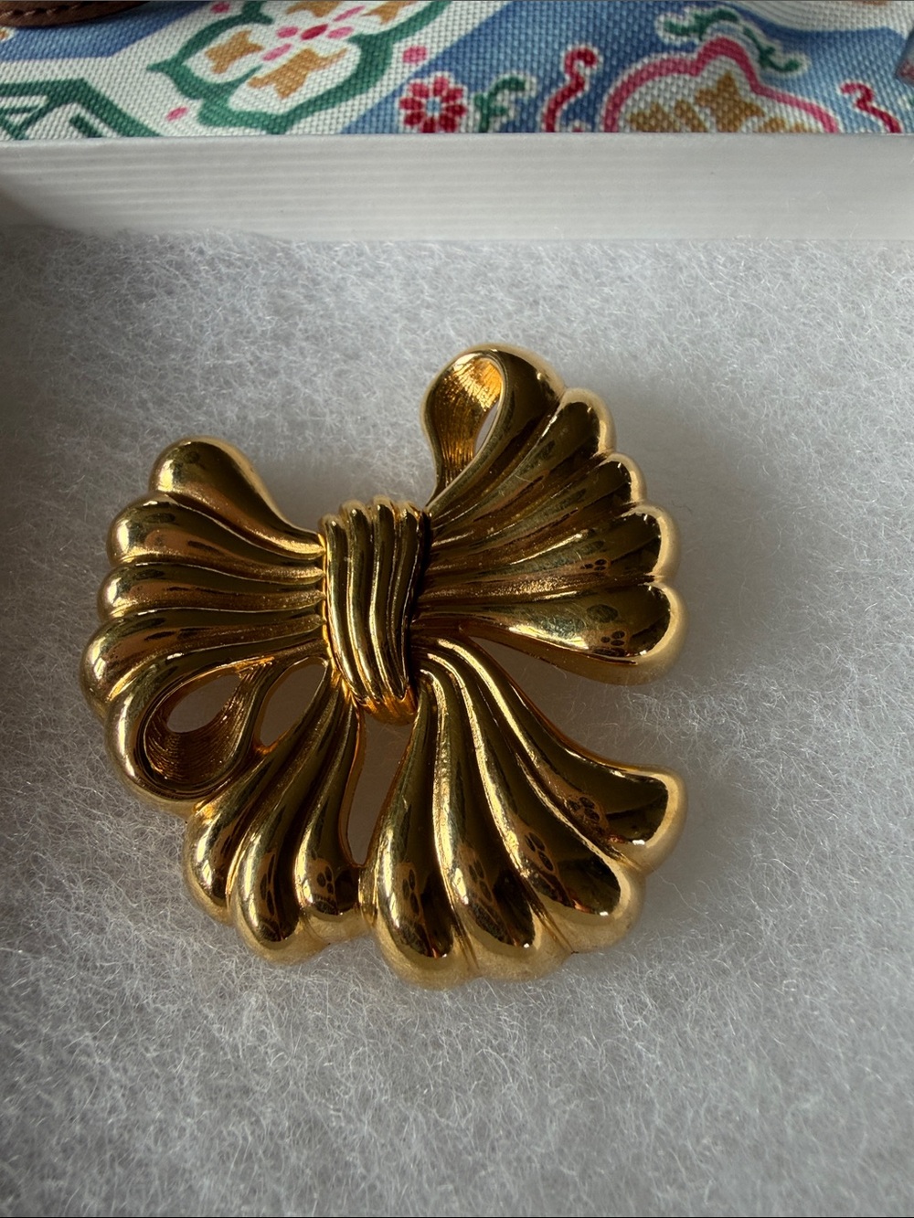 MONET Gold Bow Statement Brooch - Women's Jewelry
